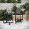 Merrick Lane Lille Set of Two Restaurant Style Barstool with PE Rattan Seat for Indoor/Outdoor Use